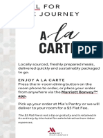 A La Carte Mobile Menu PDF