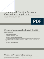 Lecture 5 Cognitive, Sensory, Communication Impairment