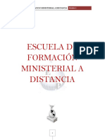 ESCUELA DE FORMACIÓN MINISTERIAL A DISTANCIA Mod 1