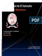 Material Semana 21 de (Lenguaje y Literatura) (La Disertación, El Debate y La Tertulia) Versión PDF