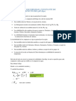 Precipitación, Solubilidad, Constante de Solubilidad y Efecto Del PH (KPS)