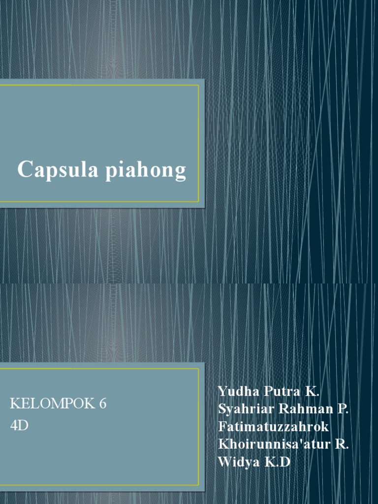 Manfaat dan Cara Pakai Capsula Piahong | PDF