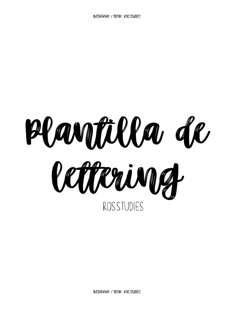 Lettering Desde Cero - Manual | PDF | Science | Ciencia y Tecnología