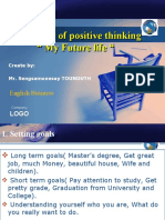 The Power of Positive Thinking " My Future Life "