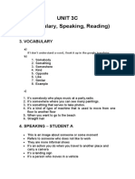 Unit 3C (Vocabulary, Speaking, Reading)
