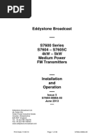 S7604-00MA - H Eddystone 5 KW FM Transmitter Technical Manual