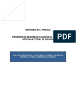 Guía de prevención COVID-19 en el trabajo