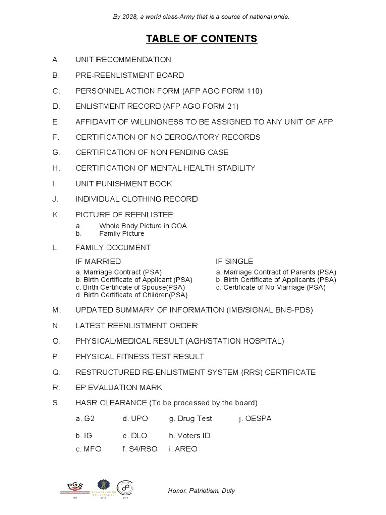 Army Reenlistment Documentation Guide | PDF | Law