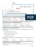 High School Examination: Number 2 - Saturday, June 06, 2020