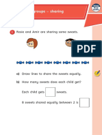 Making Equal Groups - Sharing Sweets, Grapes and Bananas