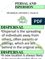 Dispersal and Dispersion