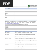 Research Statement Form