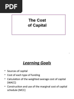 The Cost of Capital