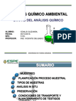 Análisis químico ambiental etapas