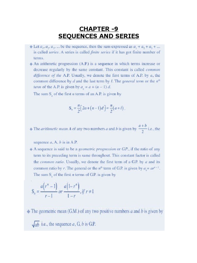CLASS 11 - SECOND TERM - Sequence and Series | PDF | Interest ...