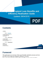 Highways England Lean Benefits & Efficiency Realisation Guide