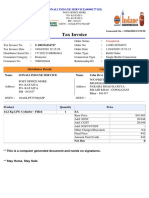 Tax Invoice: SONALI INDANE SERVICE (0000177192)