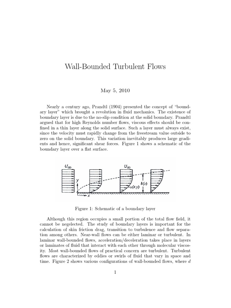Understanding Wall-Bounded Turbulent Flows | PDF | Boundary Layer ...