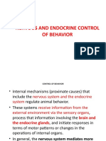 11 - Nervous and Endocrine Control of Behavior