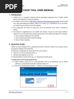 CSGW Tool User Manual: 2.1 Import From A CSV Format Points List File