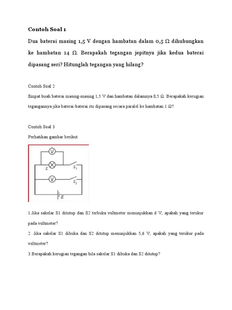 100+ Contoh Soal Voltmeter + Pembahasan Dikdasmen