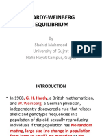 Hardy-Weinberg Equilibrium: by Shahid Mahmood University of Gujrat Hafiz Hayat Campus, Gujrat