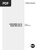 User Manual-Sub 905-As Ii