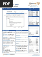 Word 2019 Basic: Quick Reference Guide