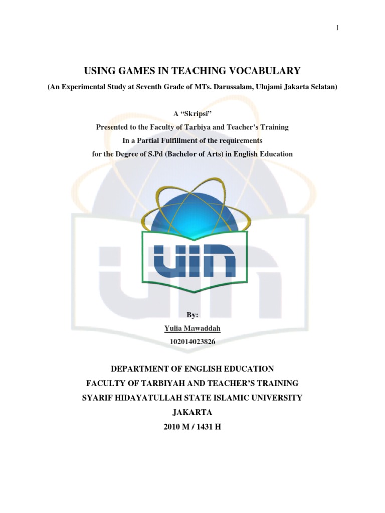 Vocabulary Games for Seventh Graders | PDF | Vocabulary | Language ...