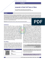 Effect of Denosumab in Giant Cell Tumor of Bone: Case Report