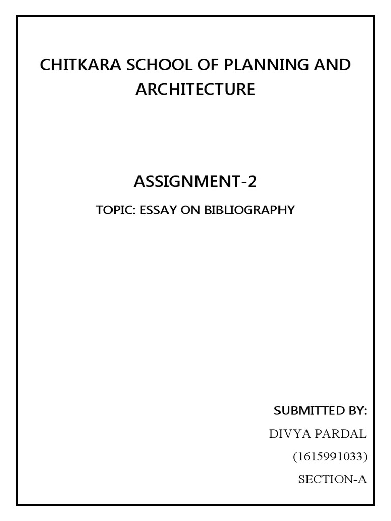Divya 1615991033 Research Techniques Assignment 2 | PDF | Bibliography ...