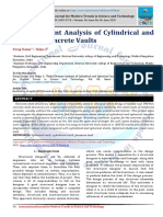 Finite Element Analysis of Cylindrical and Spherical Concrete Vaults