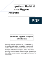 Occupational Health & Industrial Hygiene Programs