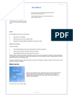 A. Overview: Excel Macro