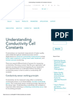 Understanding Conductivity Cell Constants - Sensorex