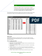 Excel User Tips - Creating A Database Table From A Summary Table