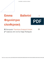 Emma Ballerini - Φεμινίστρια και ελευθεριακή