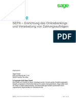 Sage 50 SEPA Einrichtung Onlinebanking Und Verarbeitung Zahlungsauftraege