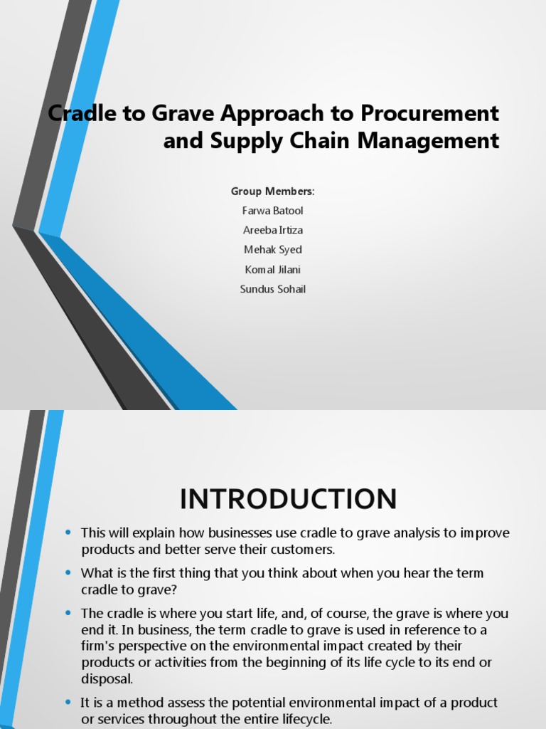 Cradle To Grave PDF Life Cycle Assessment Procurement