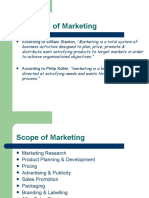 Definition of Marketing: According To William Stanton, "