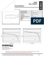 Duracell cr2032 Datasheet PDF