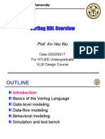 Verilog HDL Overview: Prof. An-Yeu Wu