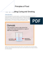 LESSON 1: Principles of Food Processing TOPIC 1:salting, Curing and Smoking