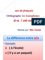 les homophones