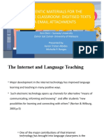 Authentic Materials For The Language Classroom: Digitised Texts Via Email Attachments