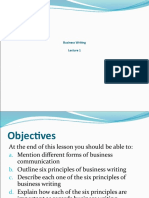 Six Principles of Effective Business Writing