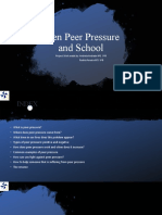 Teen Peer Pressure and School
