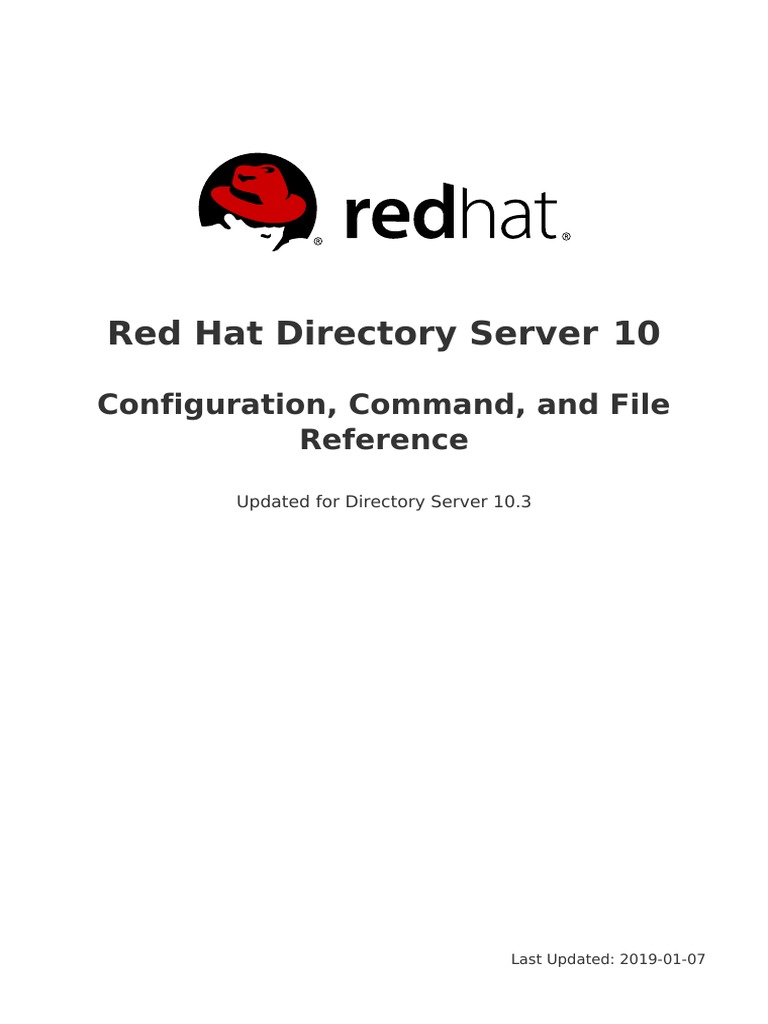 Red Hat Directory Server-10-Configuration Command and File Reference-en ...