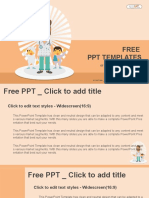 Doctor and Patients PowerPoint Templates Widescreen