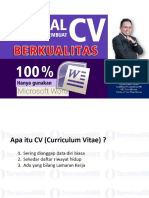 Tutorial Membuat CV Berkualitas